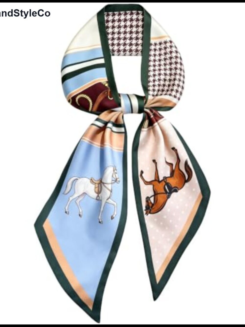 Satin Silk Hair Scarf Neck Scarf Purse Accent for Women Lightweight